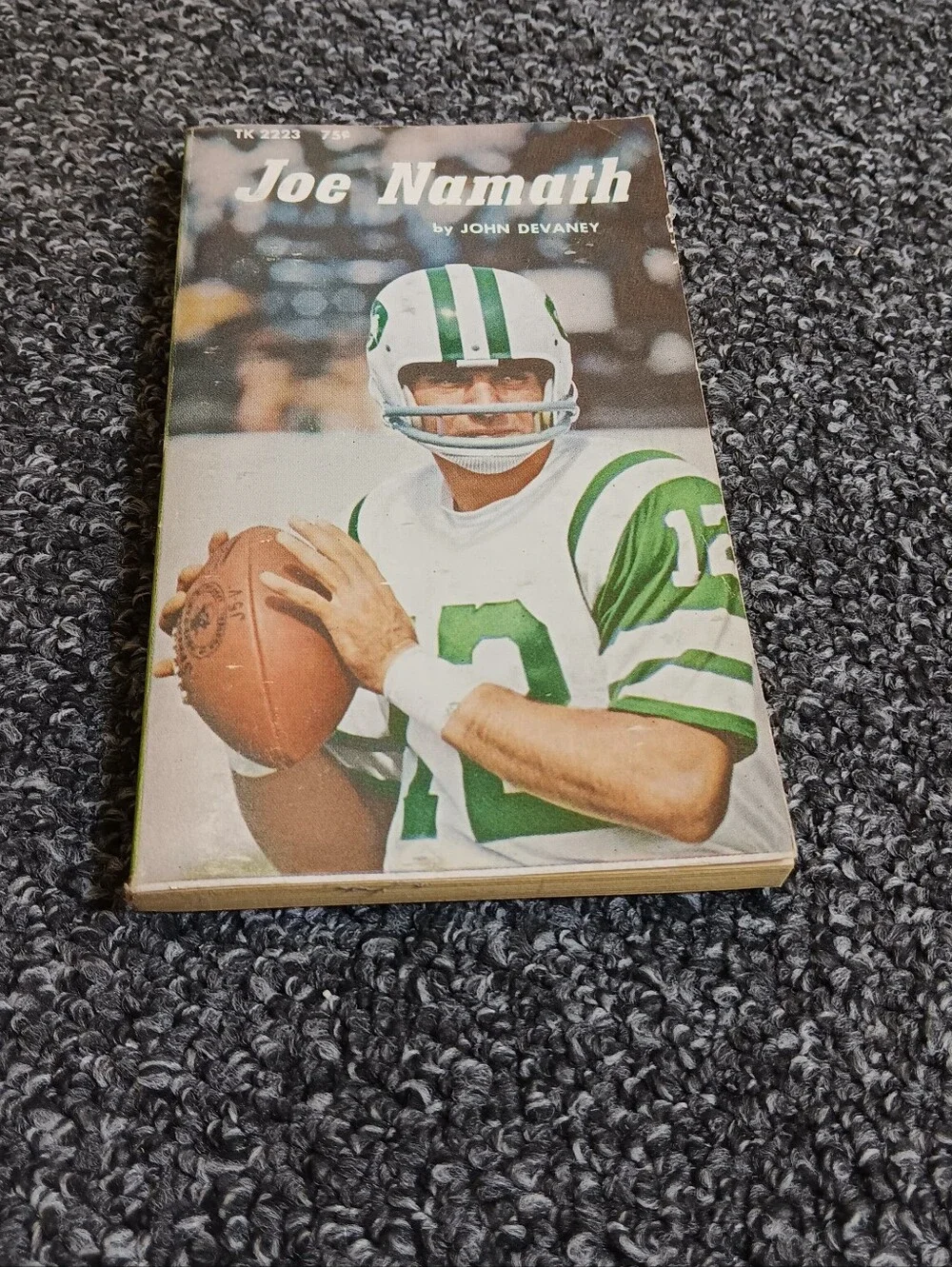 Joe Namath Vintage Football Sports 1972 Paperback Book 1st Printing, Jets Rams